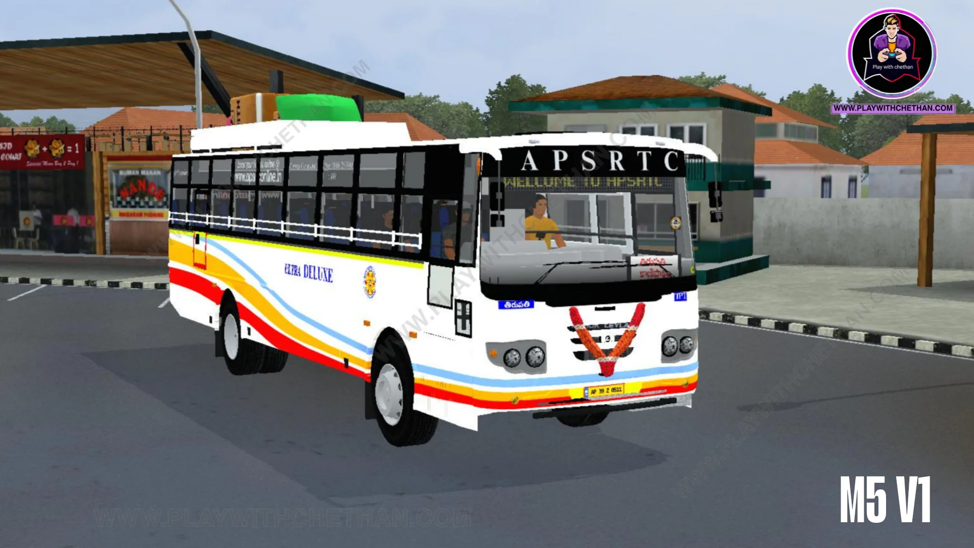 APSRTC ULTRA DELUXE Ashok leyland BS6 V1 bus mod for bussid and bussin