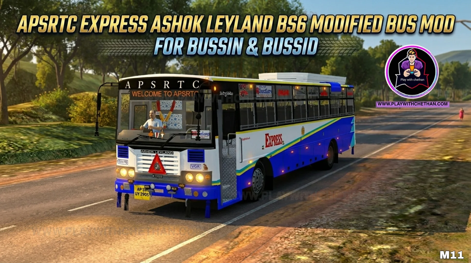 APSRTC EXPRESS ASHOK LEYLAND BS6 MODIFIED BUS MOD FOR BUSSID & BUSSIN