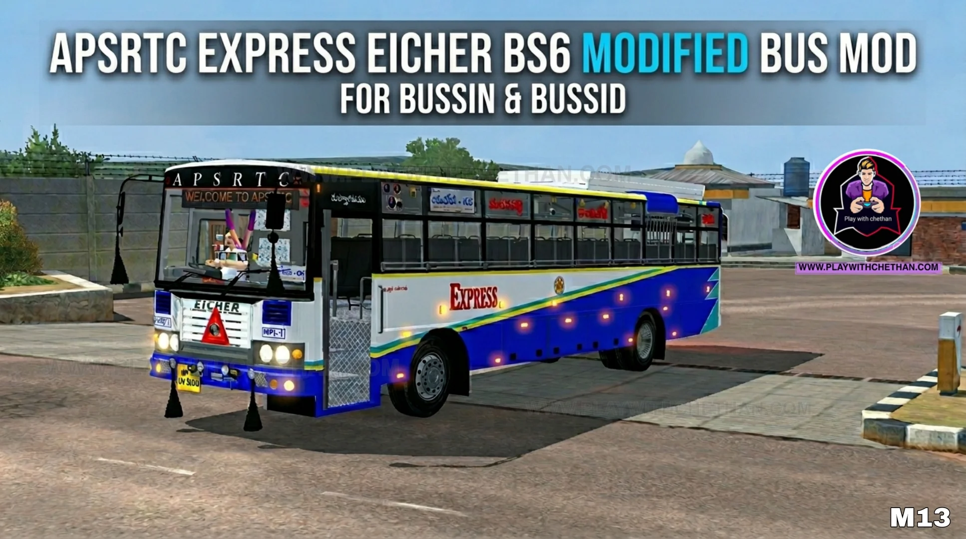 APSRTC EXPRESS EICHER BS6 MODIFIED BUS MOD FOR BUSSID & BUSSIN