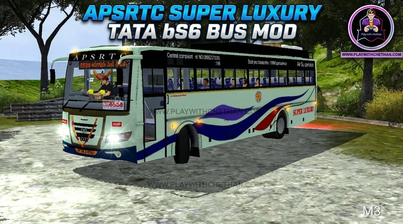 APSRTC SUPER LUXURY tata bs6 for bussid and bussin