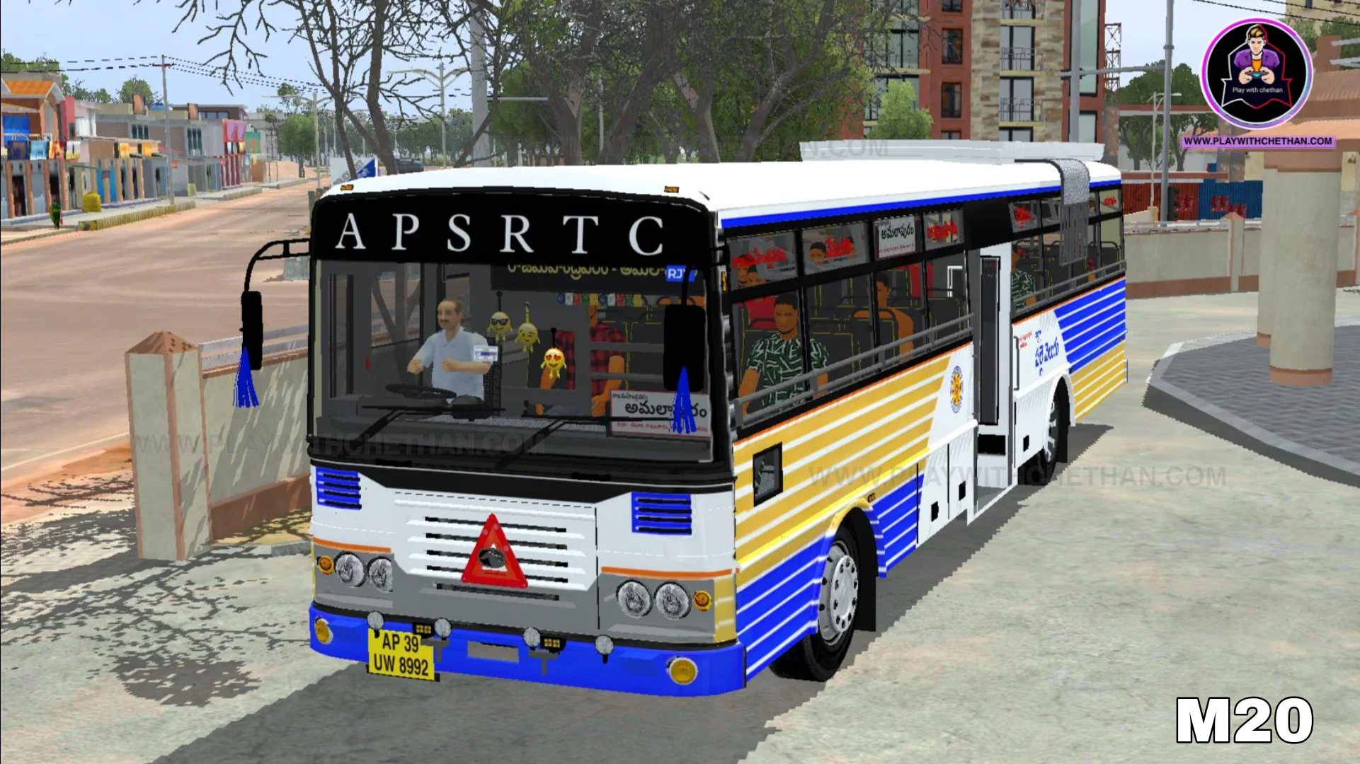 apsrtc ultra pallevelugu eicher bs6 bus mod for BUSSID & BUSSIN