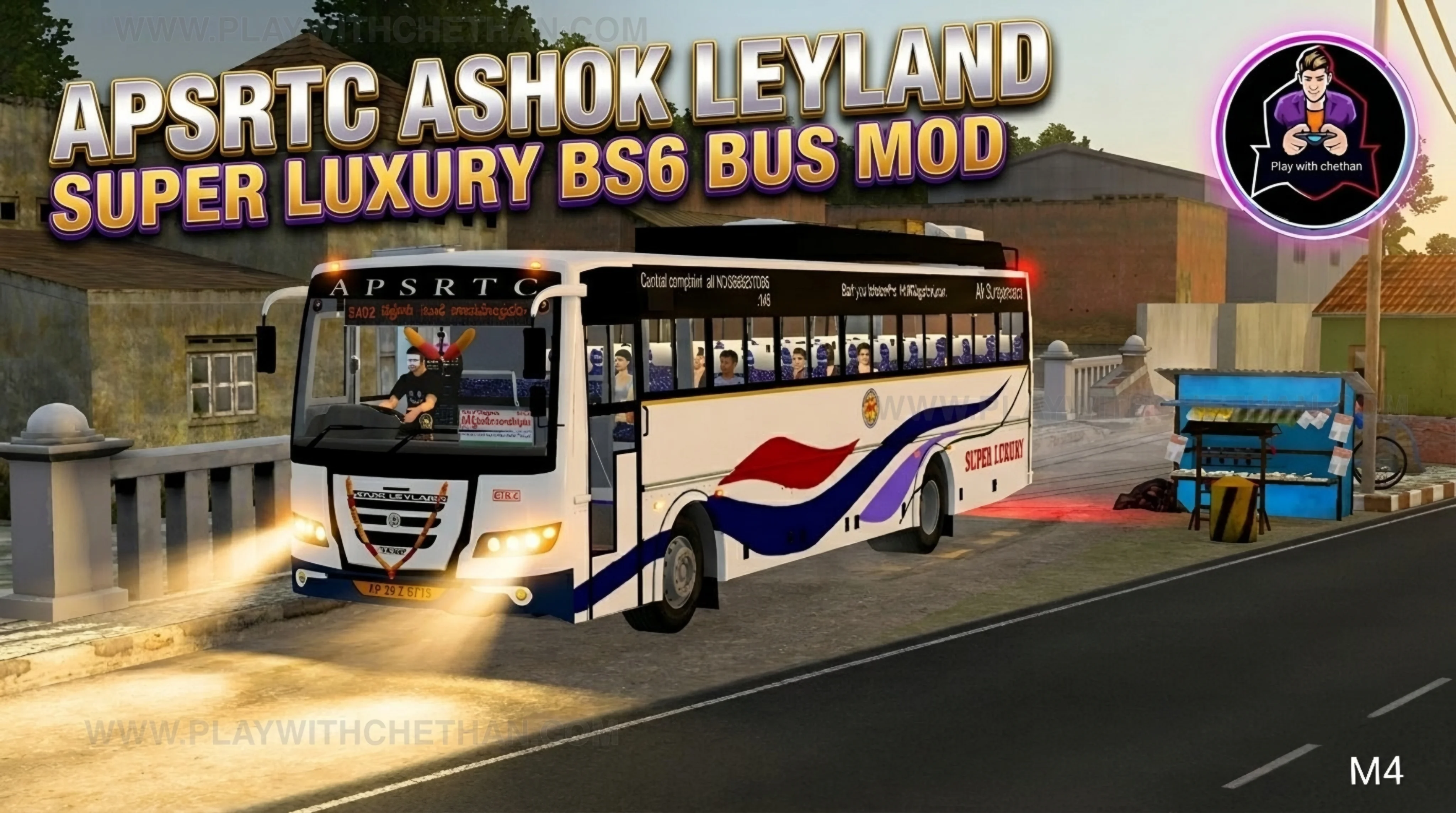 APSRTC SUPER LUXURY ashok leyland bs6 for bussid and bussin