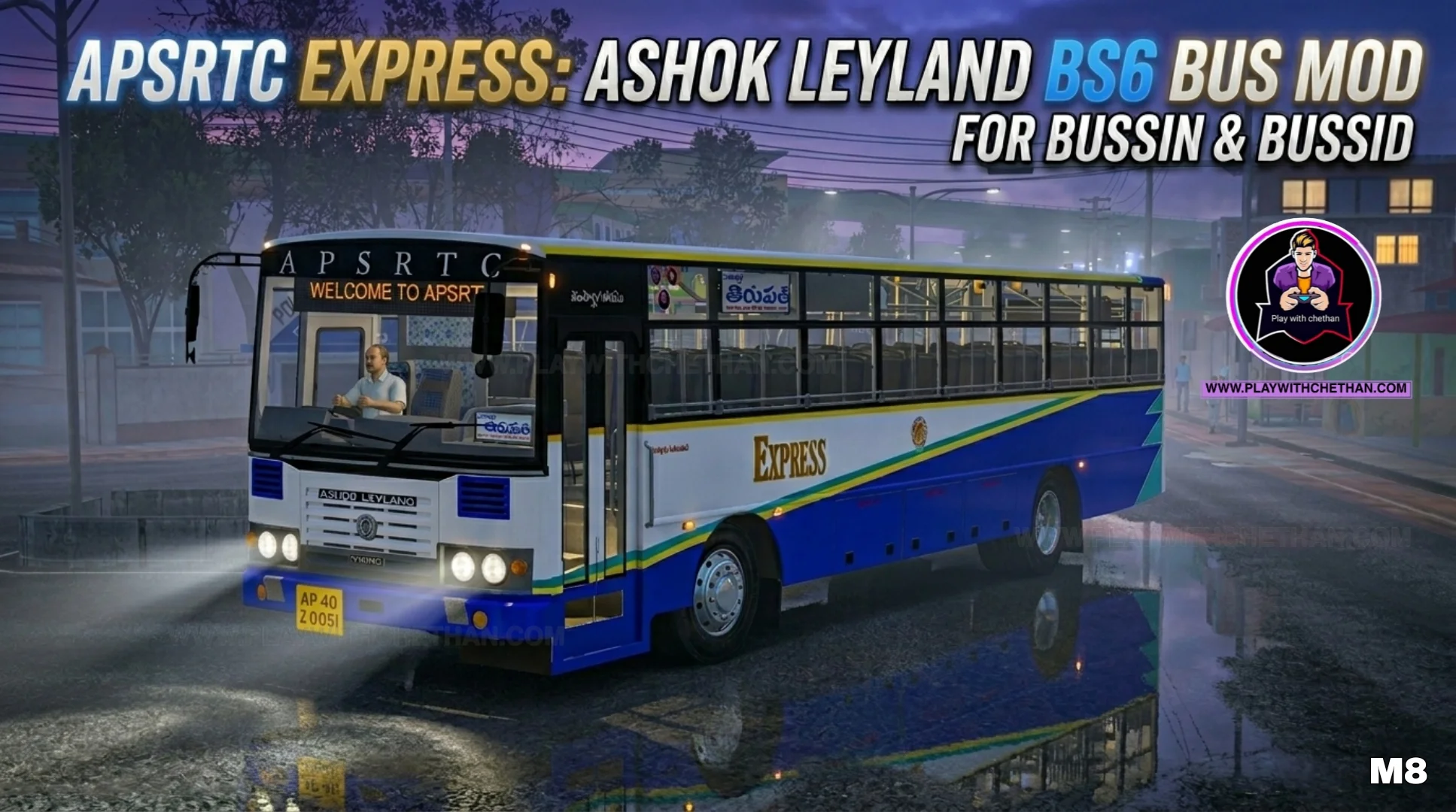 APSRTC EXPRESS NORMAL ASHOK LEYLAND BS6 bus mod for bussid & bussin